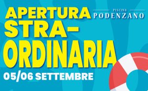 apertura straordinaria piscina di podenzano