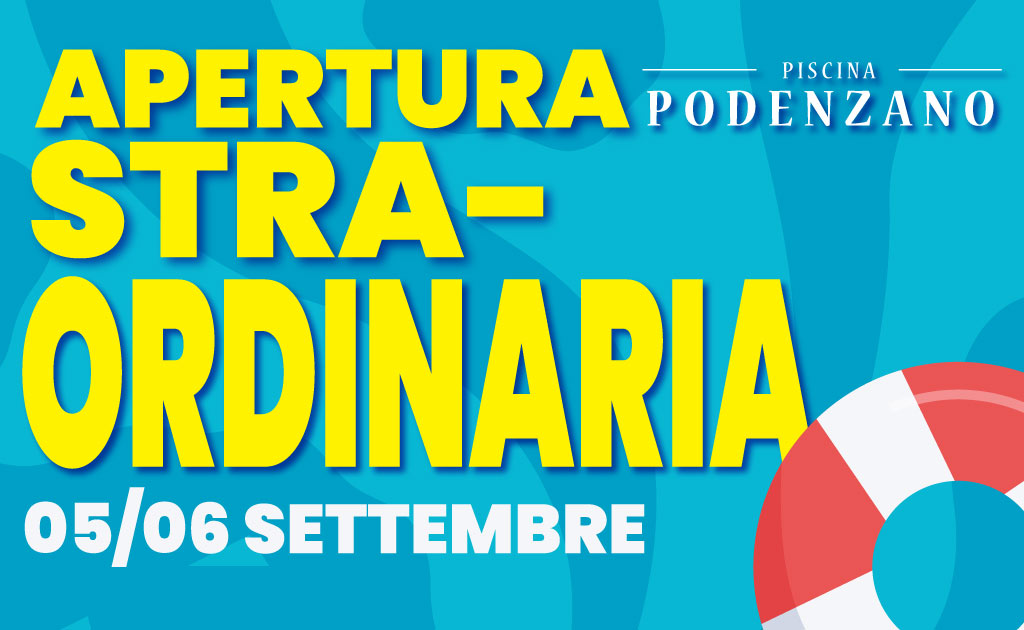 apertura straordinaria piscina di podenzano